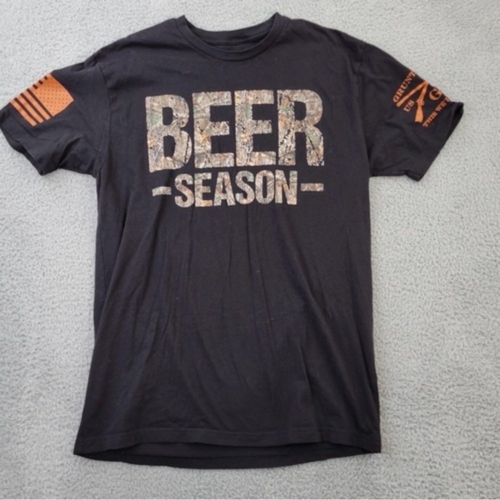 Grunt Style Beer Season Men's Graphic T-Shirt EUC Size Medium
